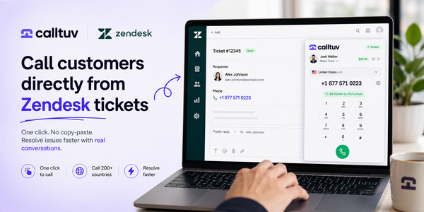 How to Call Customers Directly From Zendesk Tickets with CallTuv